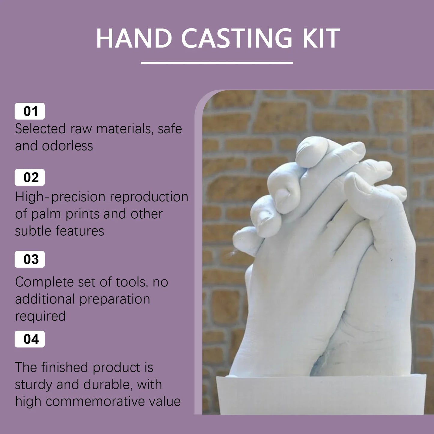 DIY Hand Casting Kit – 3D Mold Making Set for Family & Couples