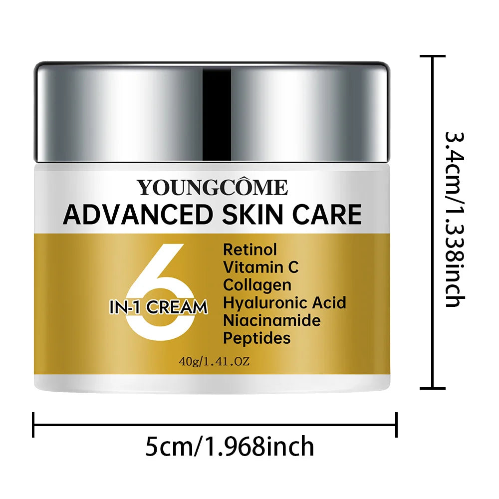 YOUNGCOME Niacinamide 6-in-1 Cream – Vitamin C Anti-Aging Face Moisturizer Cream Peaceful Pleasures Health and Wellness 40G