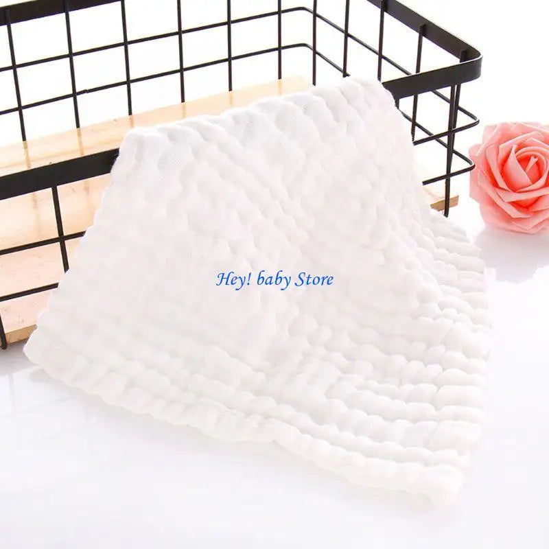 Baby Muslin Face Towels | Soft Cotton Handkerchief Wipes 5-Pack