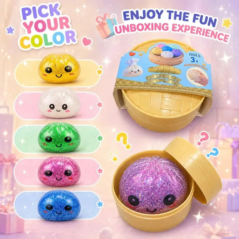Xiao Long Bao Squishy Toy | Dumpling Stress Reliever Gift