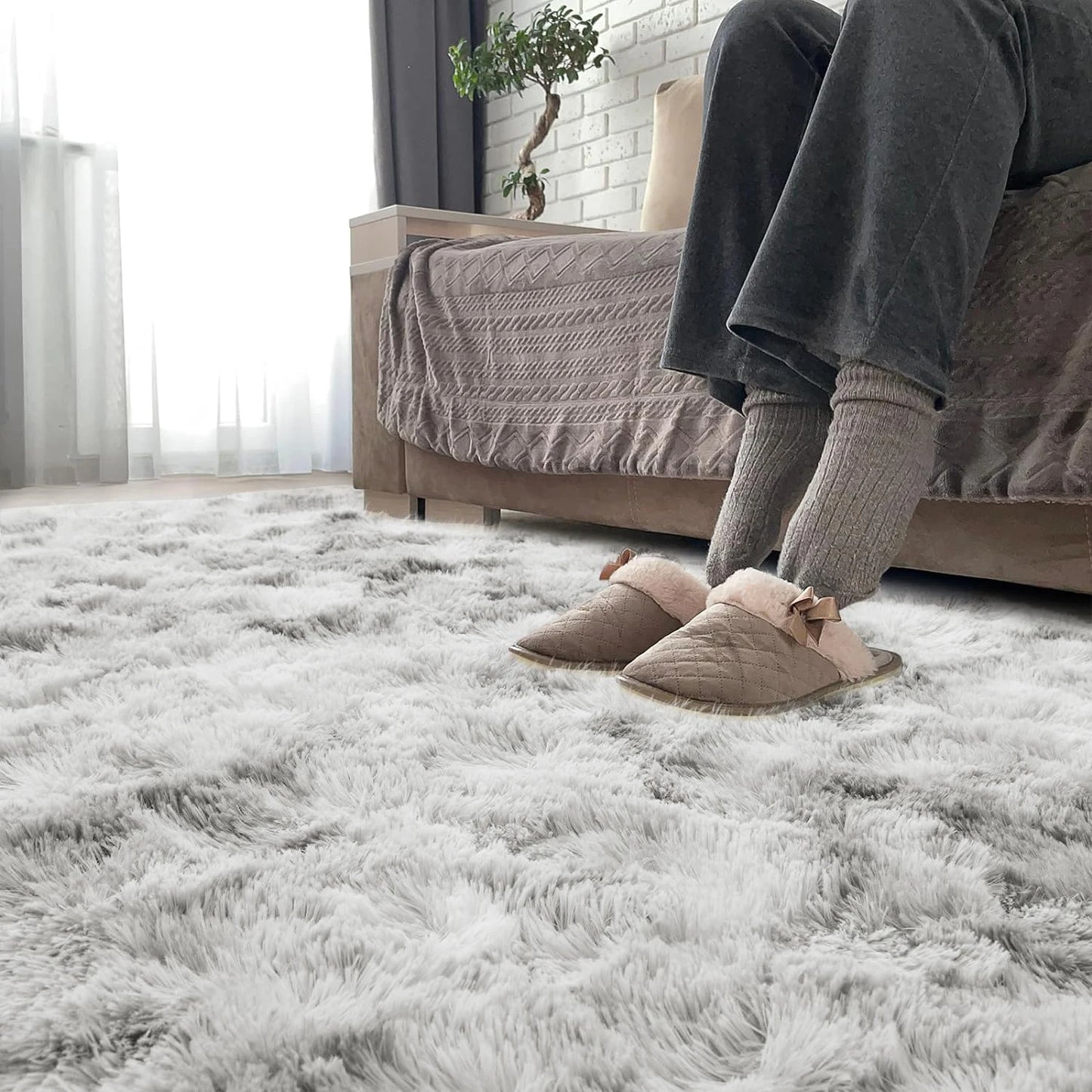 Rugs 160x230cm 120x160cm Soft Fluffy Area Rugs for Bedroom Living Room Dorm Nursery Kid Washable Rug Antiskid Shaggy Rug Carpets Peaceful Pleasures Health and Wellness