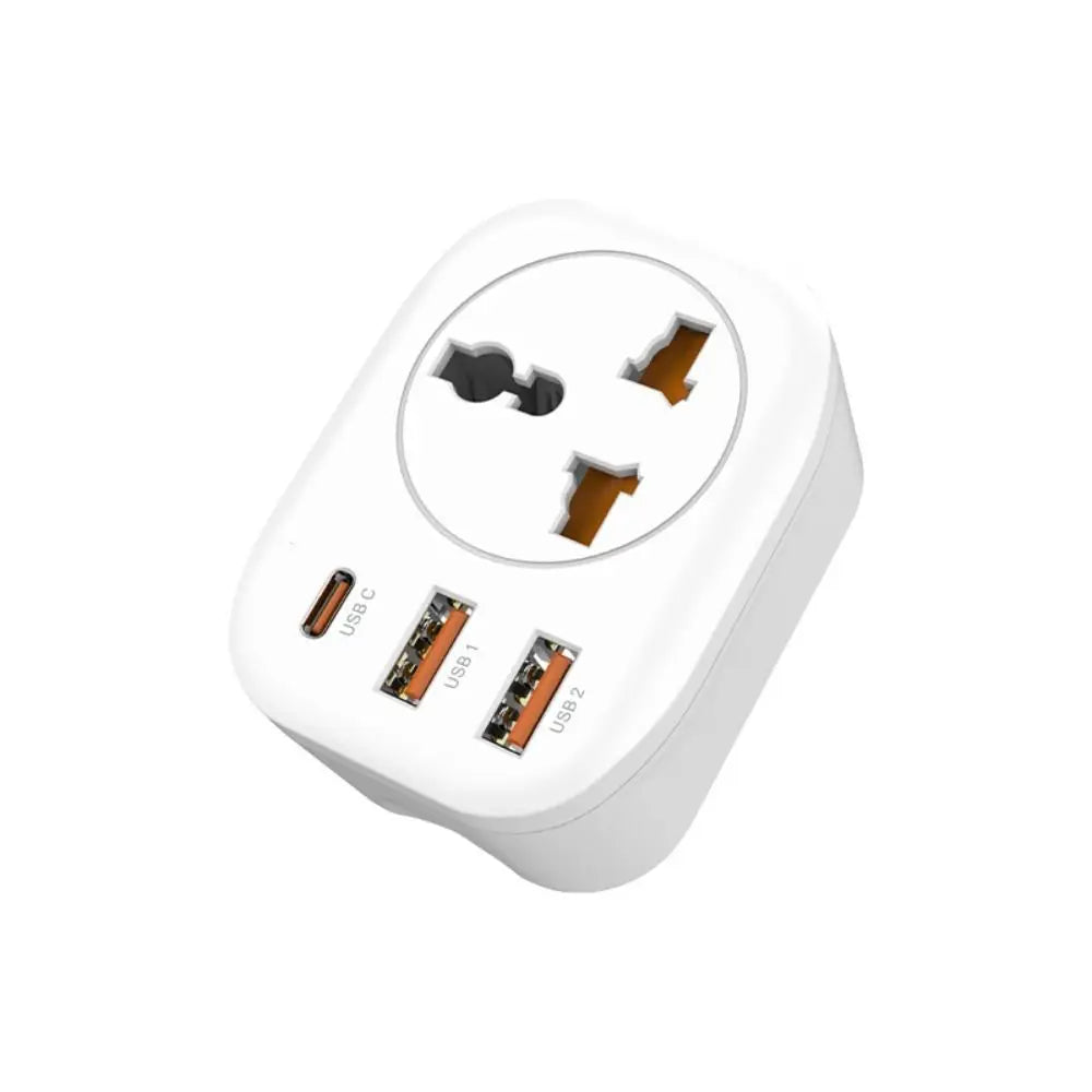 2500W Fast Charging Multi Socket Type C Standard Plug Power Socket UK Plug EU Plug Wall Socket Extender Phone Peaceful Pleasures Health and Wellness