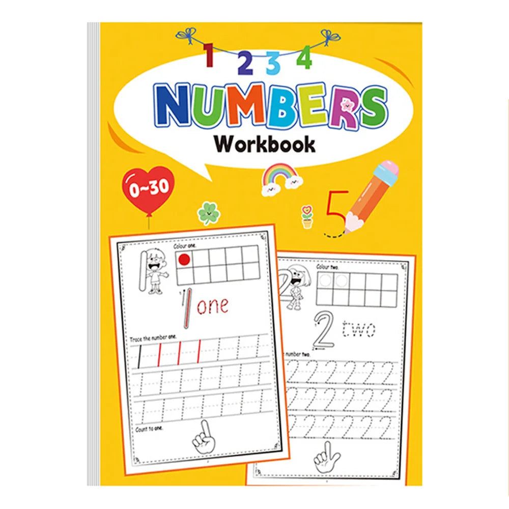Practice Book Numbers 0-30 Drawing Pen Control Calligraphy Home