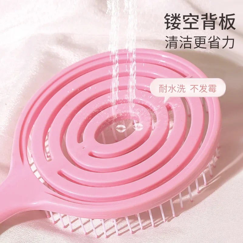 Lollipop Hollow Volumizing Hair Comb | Macaron Colors Volumizing Hair Comb Peaceful Pleasures Health and Wellness