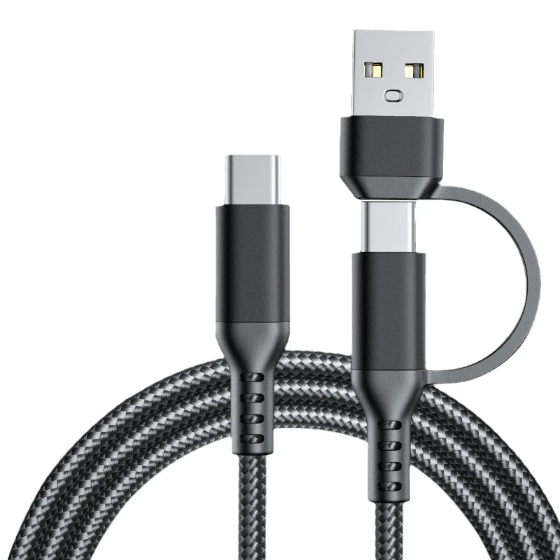 60w C To C line Two-In-One Charging Cable USB To Type-c Suitable For Mobile Phones And Tablets Fast Charging Data Cable Peaceful Pleasures Health and Wellness