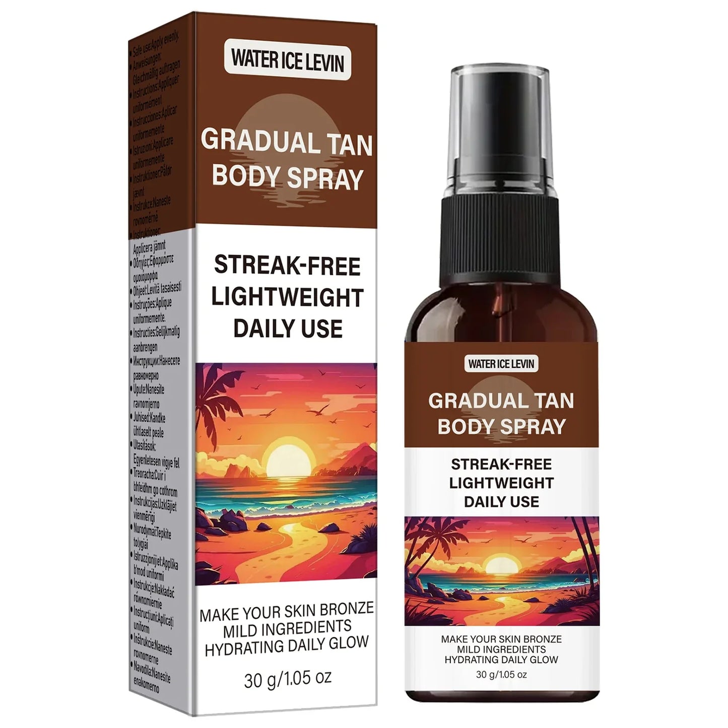 Gradual Tanner Spray – Streak-Free Hydrating Bronze Glow