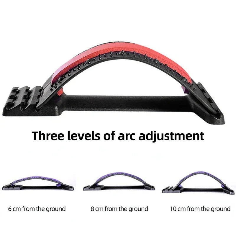 Back Stretcher Spine Massager | 3-Level Magnetic Lumbar Support