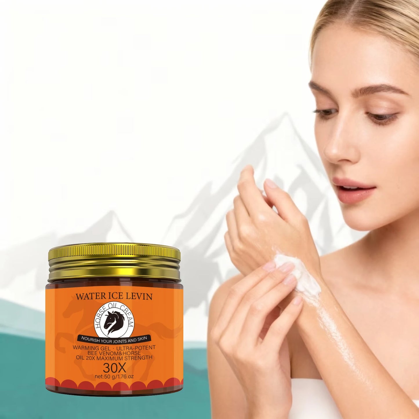 Horse Oil Cream with Bee Venom & Rosemary – 50g Body Cream