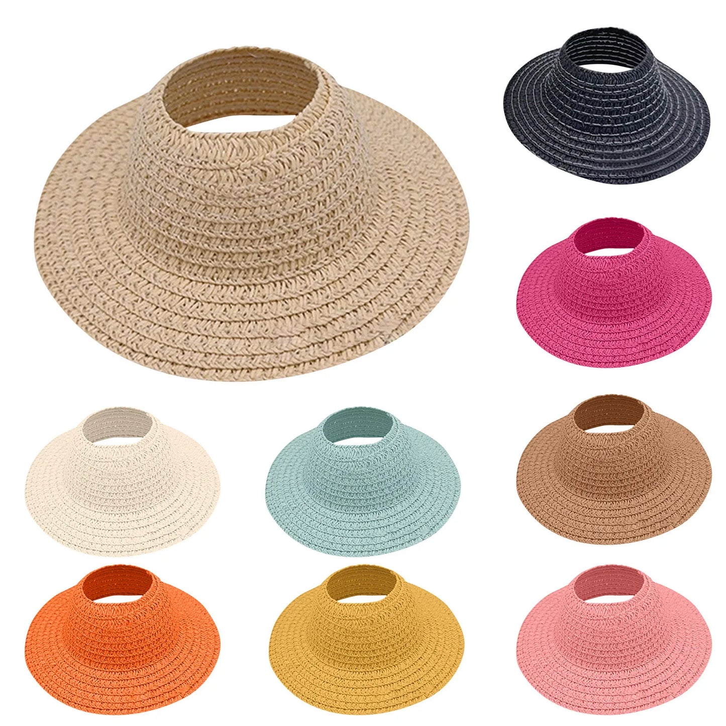 Colored Empty Straw Hat For Ropa Labubu Lovely Little Doll Accessories Cute Hat Decoration Peaceful Pleasures Health and Wellness