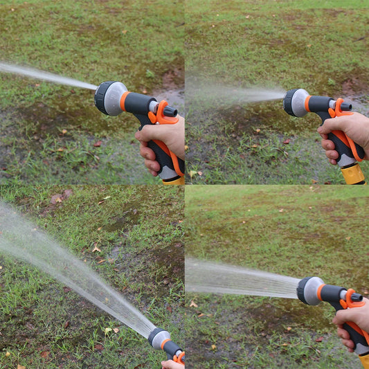 8-Mode High Pressure Garden Hose Spray Gun – Ergonomic Grip Peaceful Pleasures Health and Wellness france