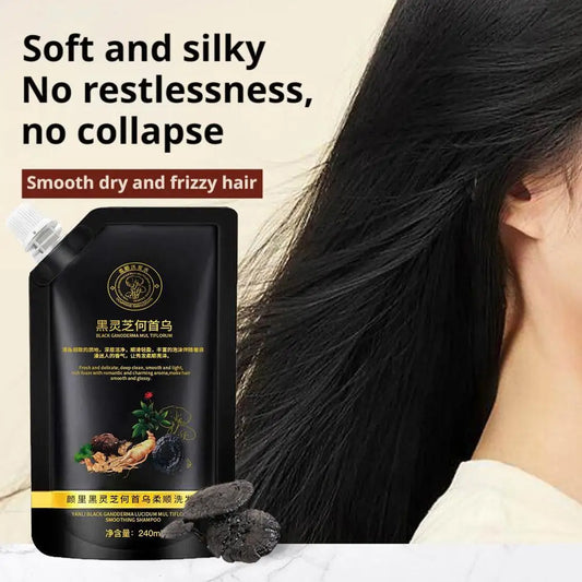 Black Reishi & Polygonum Strengthening Volumizing Shampoo Herbal Root Shampoo Peaceful Pleasures Health and Wellness