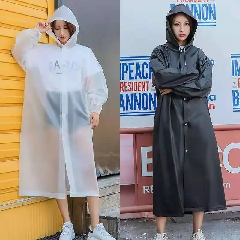 Unisex EVA Raincoat – Waterproof Rain Poncho for Camping & Hiking