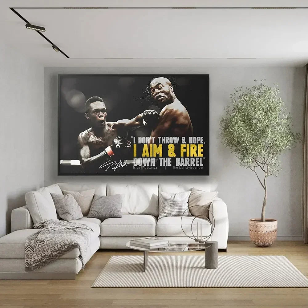 Boxing Canvas Wall Art – McGregor, Pettis & Benavidez Print Canvas Wall Art Peaceful Pleasures Health and Wellness 9 20x30cm Unframed