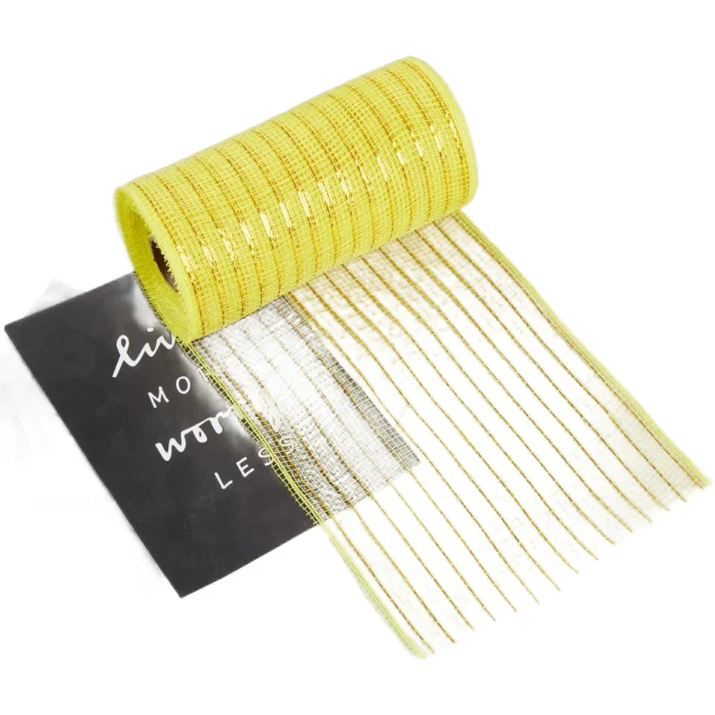 10 Yard PP Mesh Ribbon Roll Christmas Garland Material Holiday
