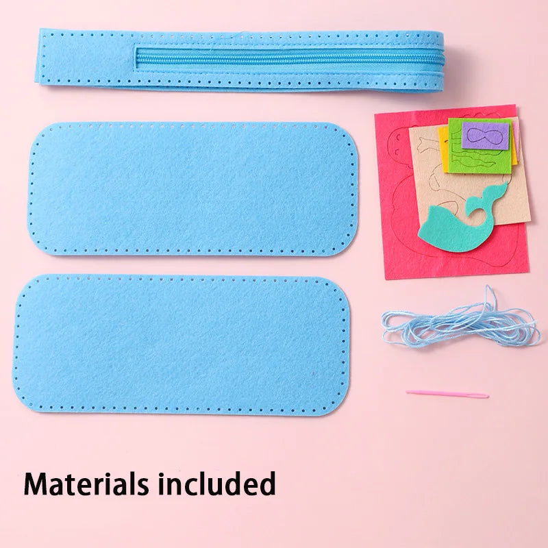 Children's Sewing Stationery Bag Handmade Material Kits Cute Cartoon