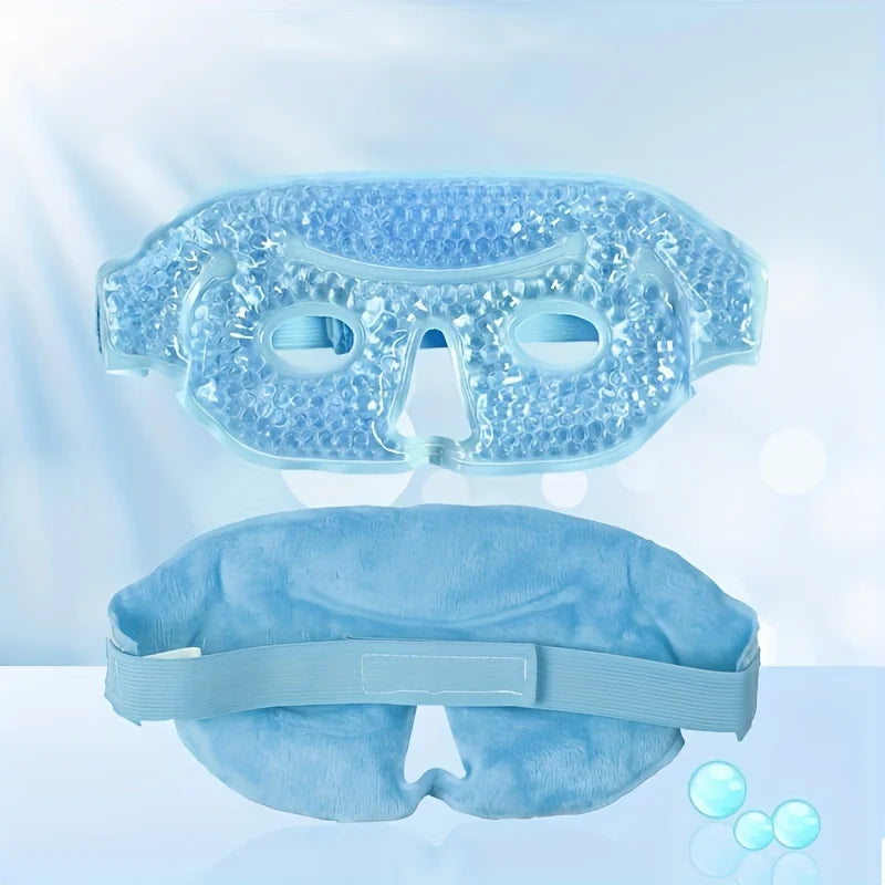 Hot and Cold Compress Half-Eye Mask in 3 Colors, Single Pack Peaceful Pleasures Health and Wellness