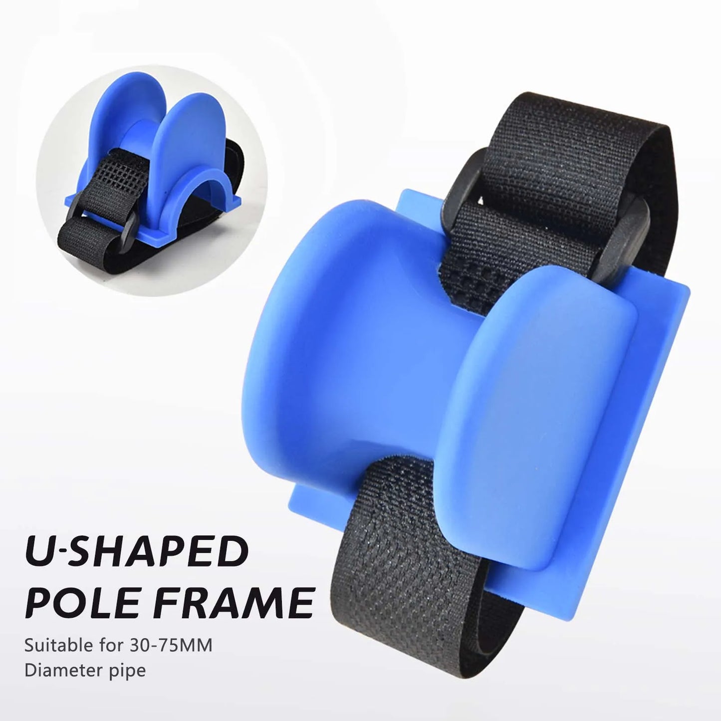 U-Shaped Boat Fishing Rod Holder with Sturdy Construction TPE Fishing Baits Keeper Suitable for Kayak Marine Fishing Peaceful Pleasures Health and Wellness