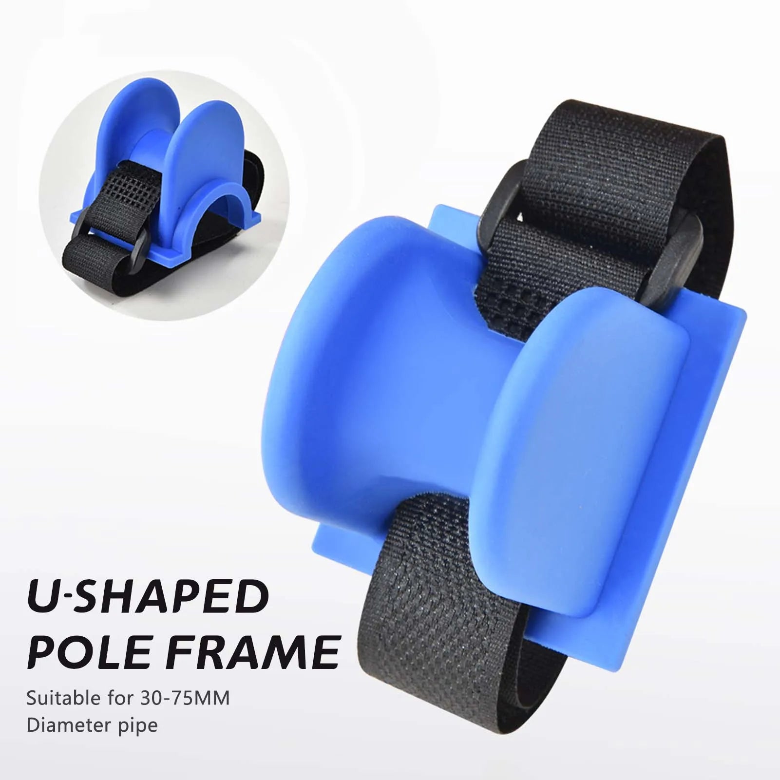 U-Shaped Boat Fishing Rod Holder with Sturdy Construction TPE Fishing Baits Keeper Suitable for Kayak Marine Fishing Peaceful Pleasures Health and Wellness