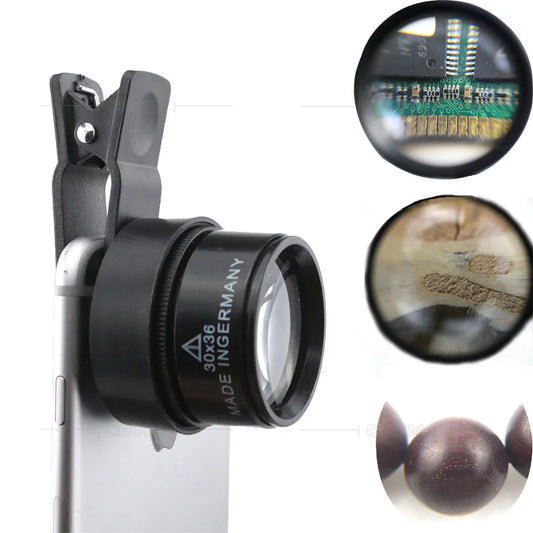 Magnifying Glass Insect Eye Oxford Cloth Bag Gift Box Set Repair Mobile Phone Magnifying Glass Peaceful Pleasures Health and Wellness 30x