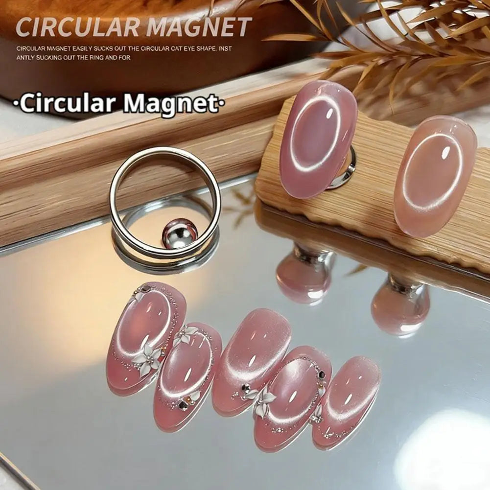 Cat Eye Nail Ring Magnet – Hollow Magnetic Gel Polish Tool