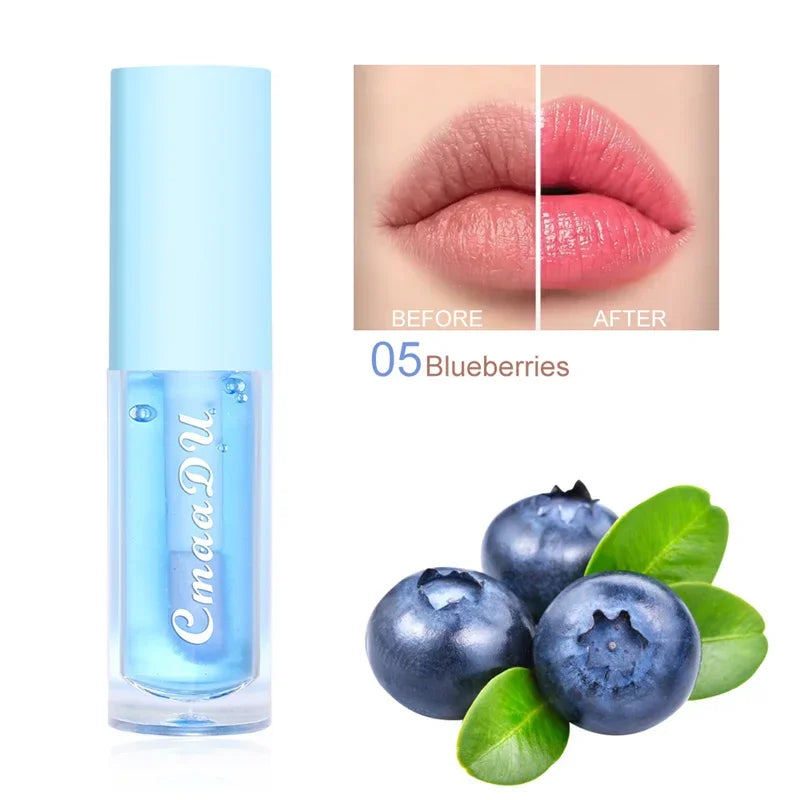 Strawberry Color-Changing Lip Oil Gloss | Moisturizing Jelly
