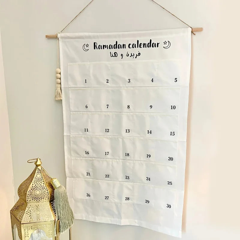 Personalised Ramadan Countdown Advent Calendar Bag | Eid Gift Advent Calendar Bag Peaceful Pleasures Health and Wellness