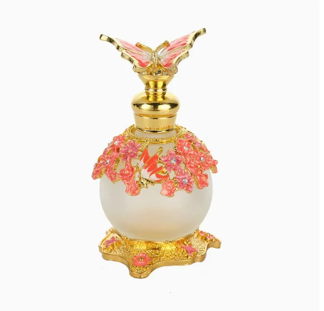 YU FENG Beautiful Butterfly Glass Perfume Bottles Bundle Peaceful Pleasures Health and Wellness modelD