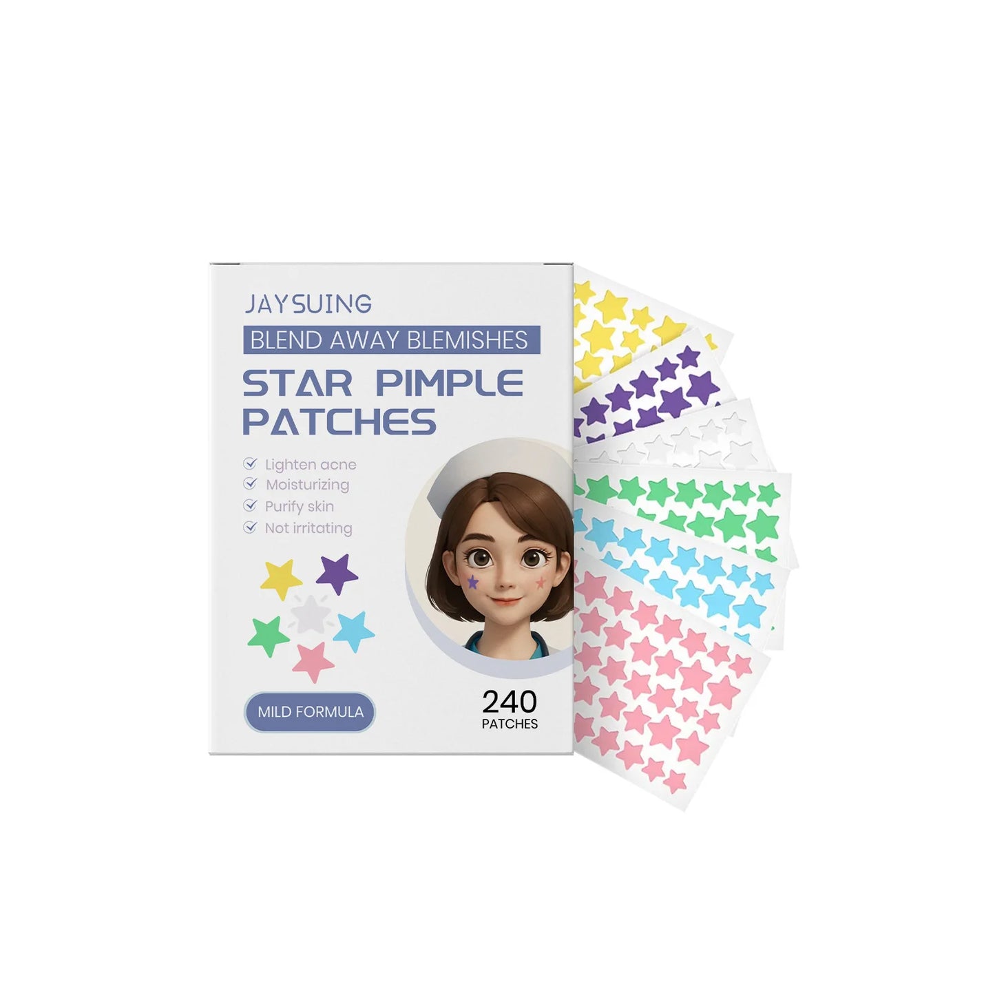 240pcs Salicylic Acid Acne Patches | Hydrocolloid Spot Dots