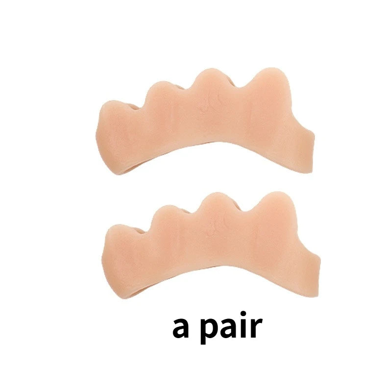 2pcs=1pair Protective Toes Separator Suitable Bunion Corrector Material Soft Gel Straightener Spacers Care Tool Small Easy Carry Peaceful Pleasures Health and Wellness complexion
