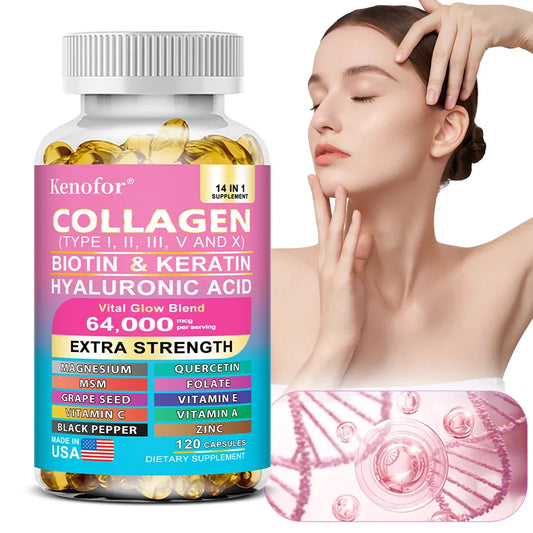 14-in-1 Collagen Capsules | Biotin, Keratin & Hyaluronic Acid Collagen Supplement Oasis Select
