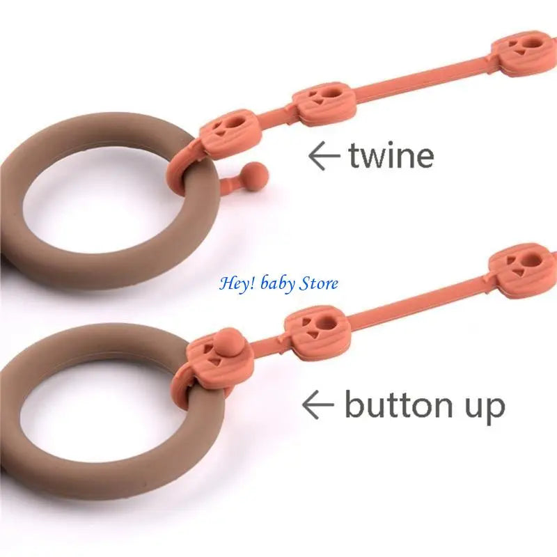 Silicone Pacifier Clip & Teether Strap – Stroller, Crib, High Chair
