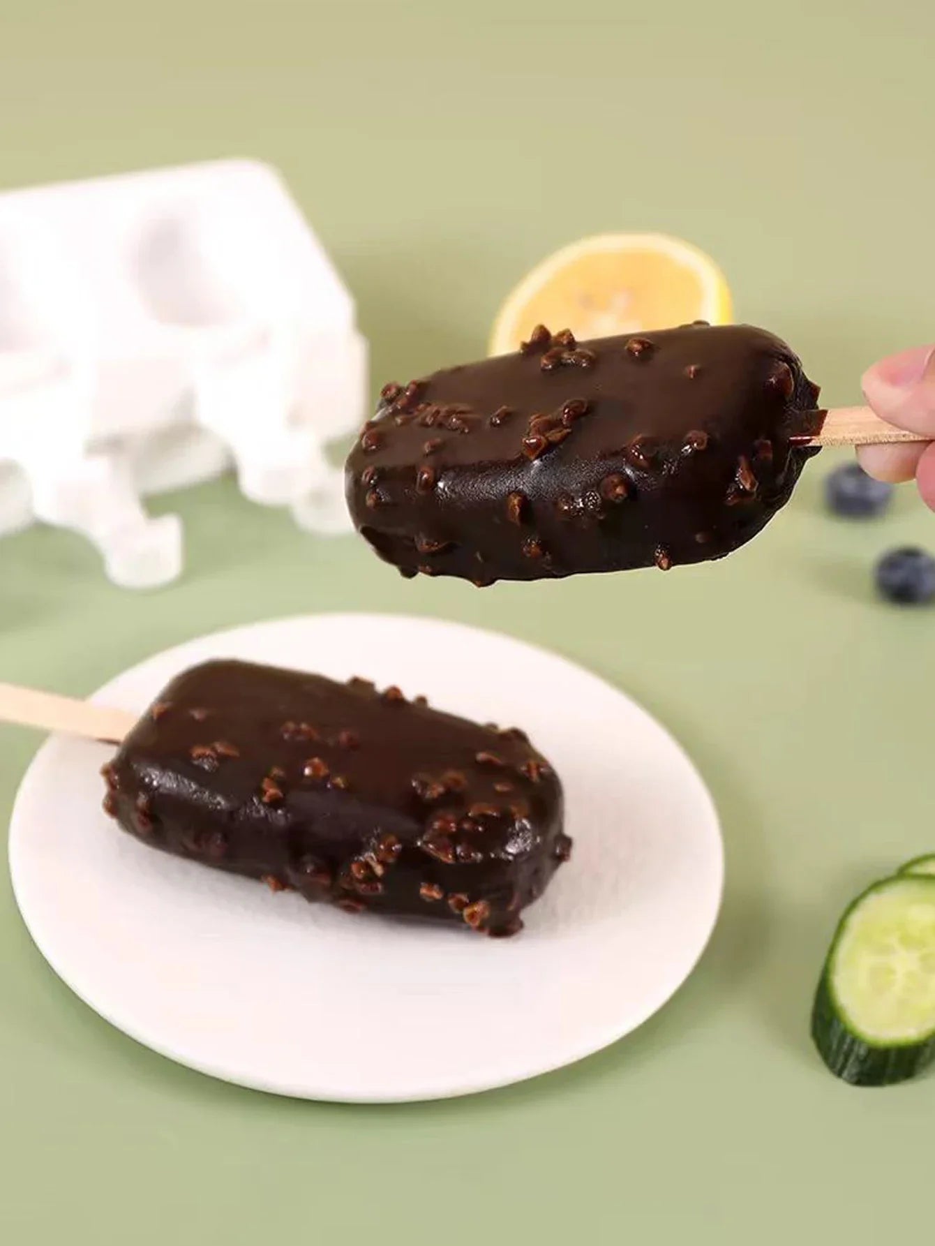 Silicone Ice Cream & Popsicle Mold – DIY Fruit Juice Ice Tray