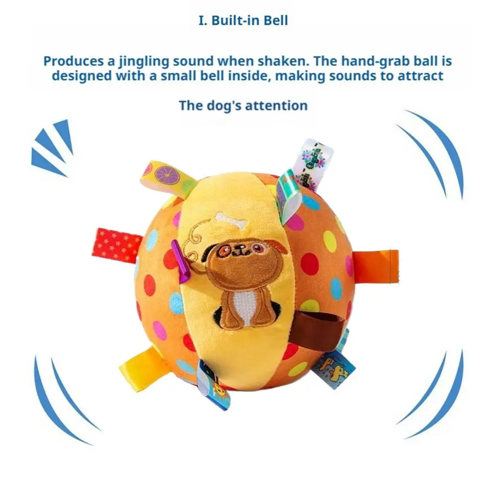 High Quality Plush Dog Toys Multifunctional Molar Interaction Dog Sound-making Toy Ball Relieve Boredom Pet Sounding Bell Ball Peaceful Pleasures Health and Wellness