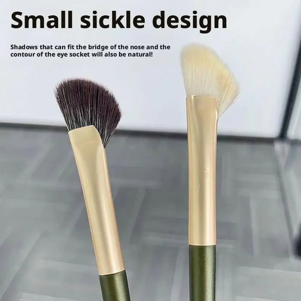Flat Angled Half Fan-shape Nose Shadow Brushes Professional Soft Eyeshadow Nose Contouring Makeup Brushes Beauty Cosmetics Tools Peaceful Pleasures Health and Wellness