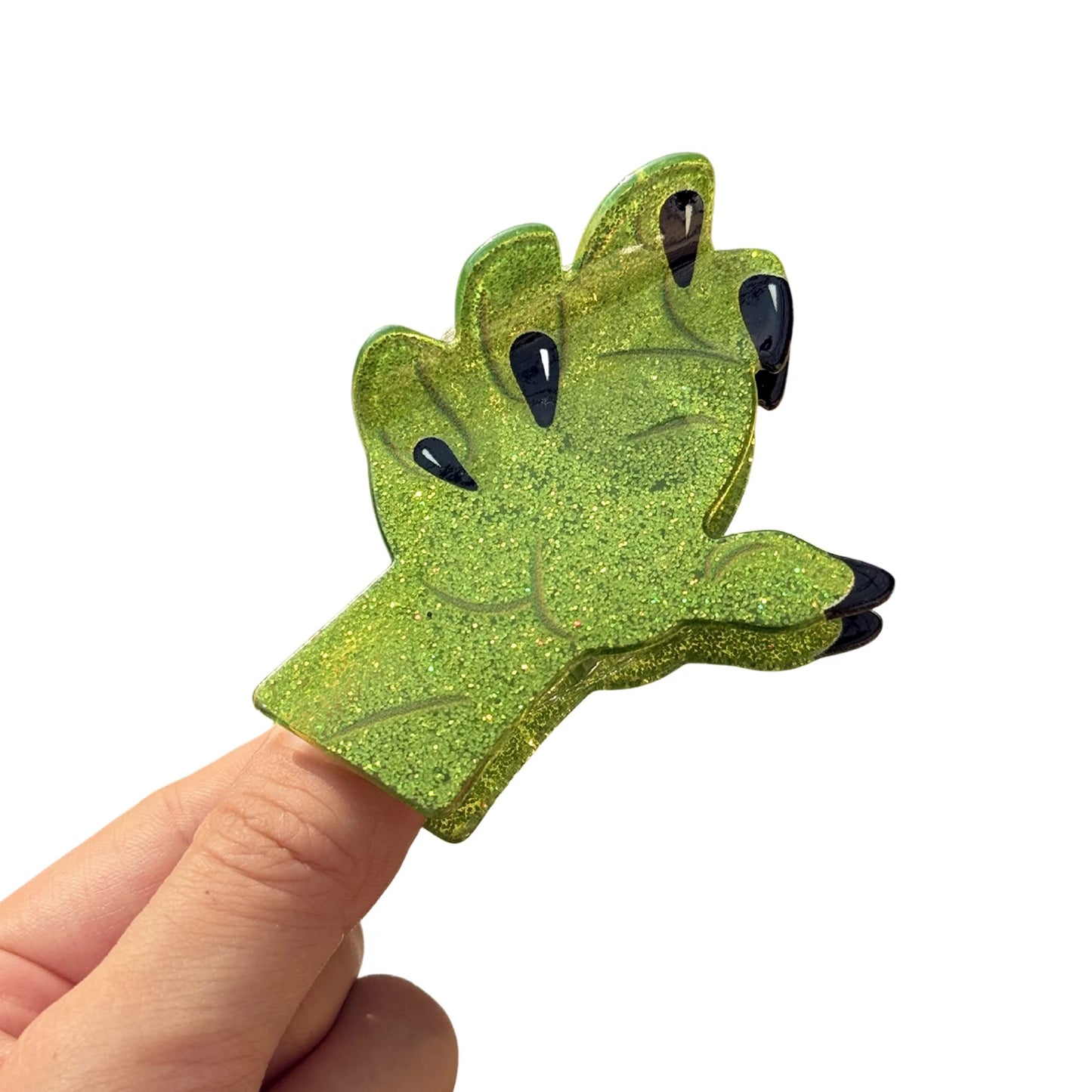 Halloween Hair Claw Clips – Spider Ghost & Skull Designs
