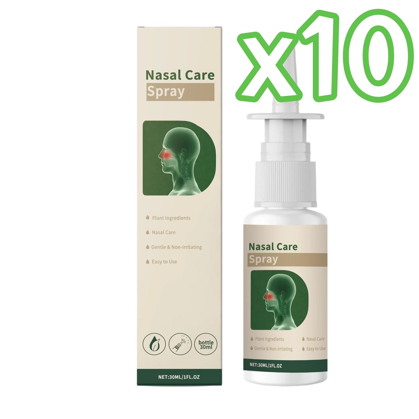 Plant-Based Nasal Cleaning Spray – Congestion & Mucosa Relief