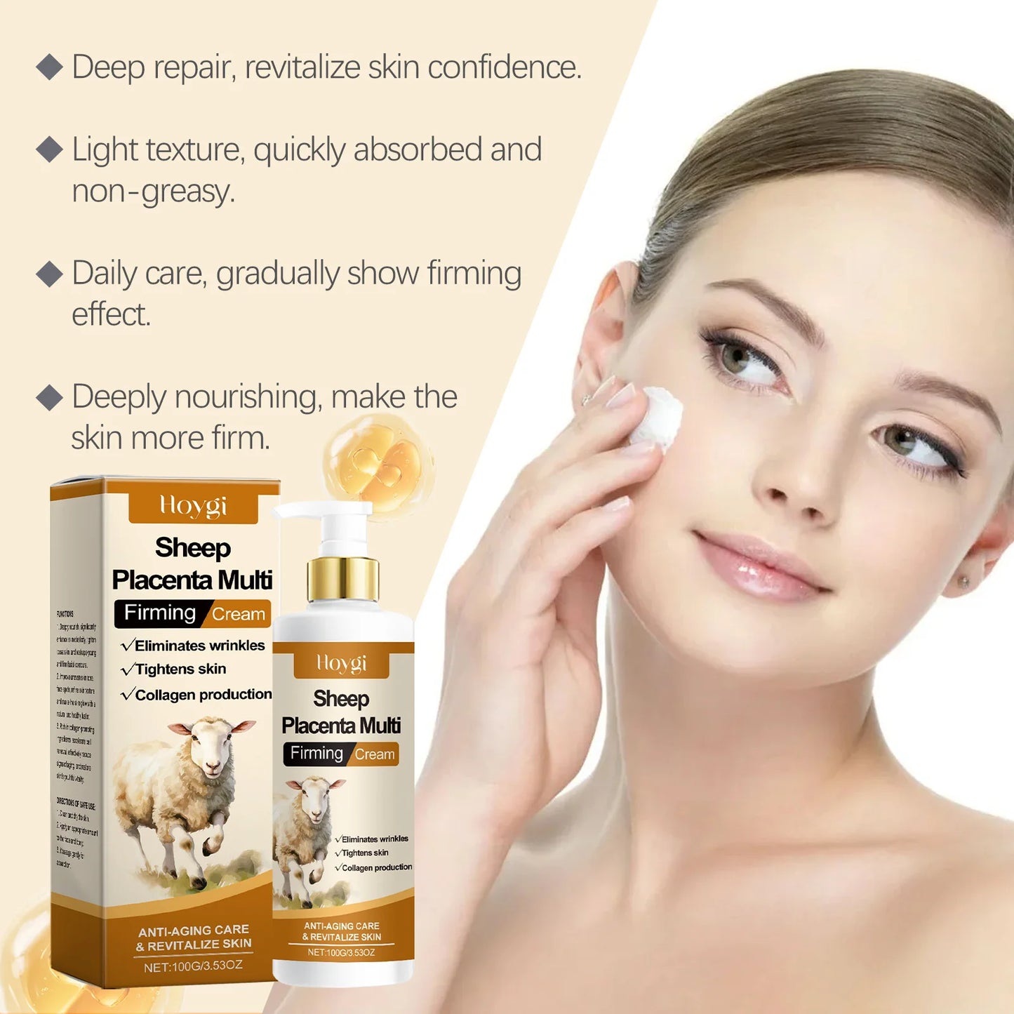 Sheep Placenta Firming Cream with Collagen – Face & Body