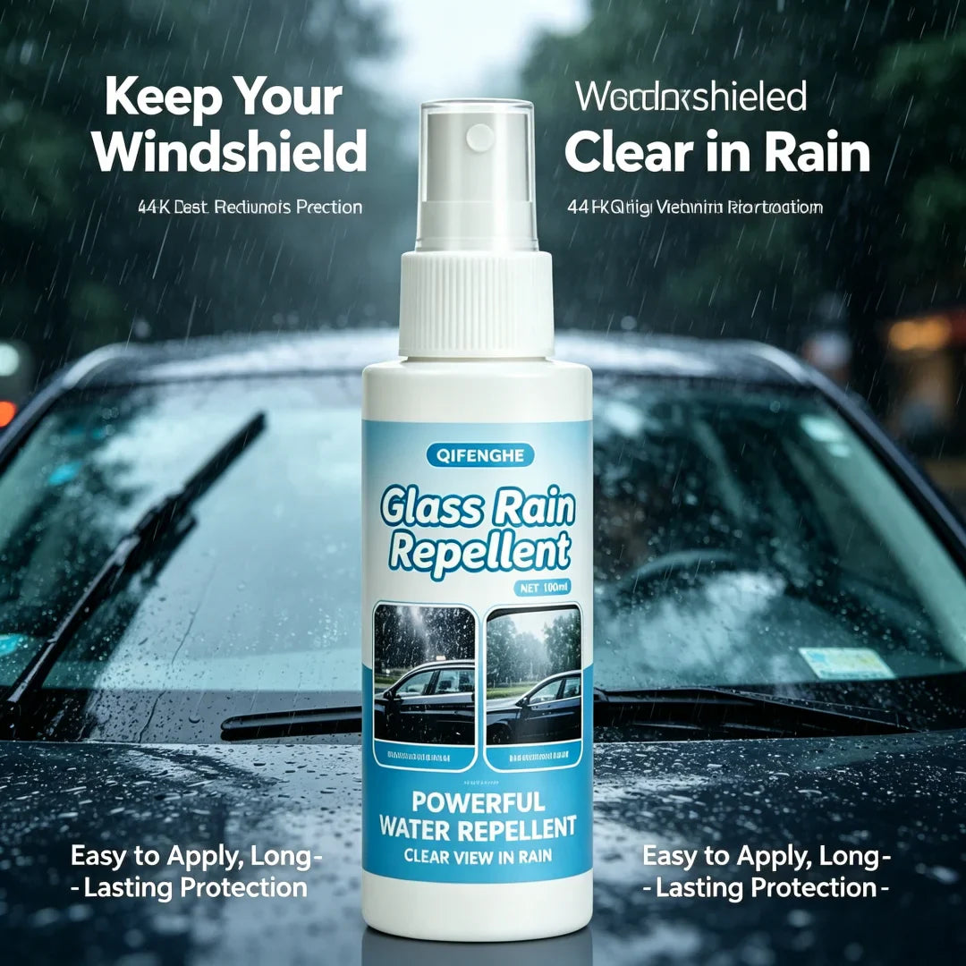 100ml Hydrophobic Car Glass Repellent Spray – Windows & Mirrors