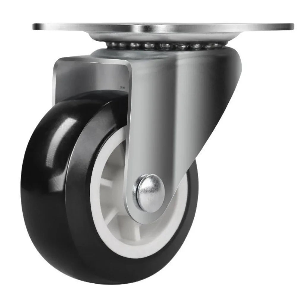 Set of 4 PVC Swivel Furniture Casters – 360° Heavy Duty Wheels