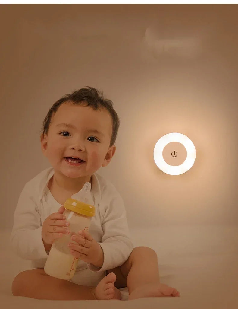Magnetic LED Night Light – Touch Sensor & USB Rechargeable Lamp LED Night Light Peaceful Pleasures Health and Wellness