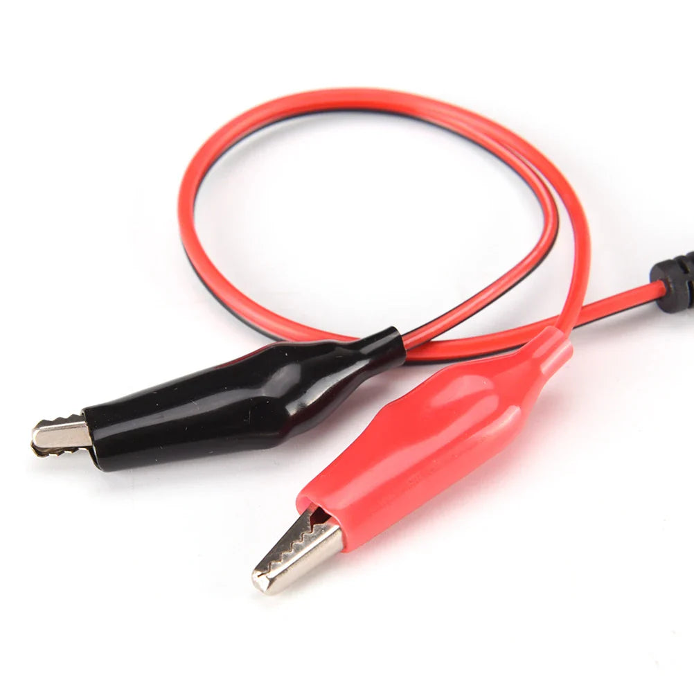 DC 5.5x2.1mm Jack to Alligator Clip Power Cable 25cm