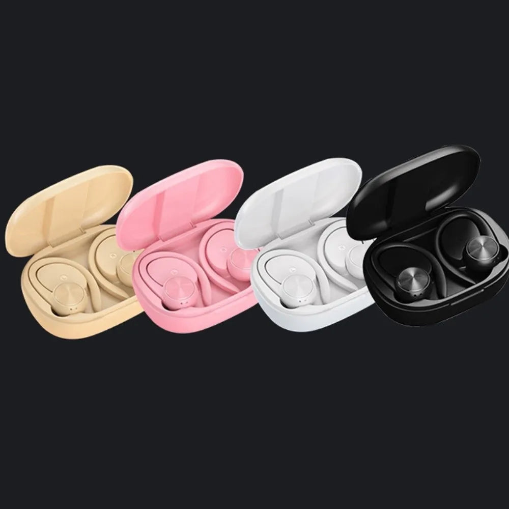 Hook-on Wireless Bluetooth Earphone Stereo Digital Display Wireless Earphones Noise Canceling HiFi Bluetooth Headset Peaceful Pleasures Health and Wellness