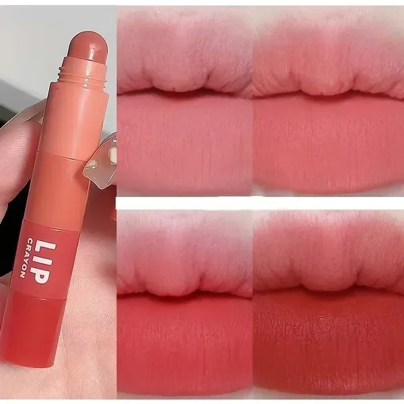 5-in-1 Matte Lipstick Crayon Set | Velvet Lip Tint Kit 5 Pcs