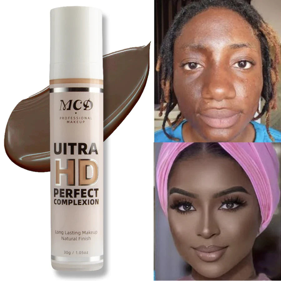 MCD 9-Shade Full Coverage Liquid Foundation | Natural Matte