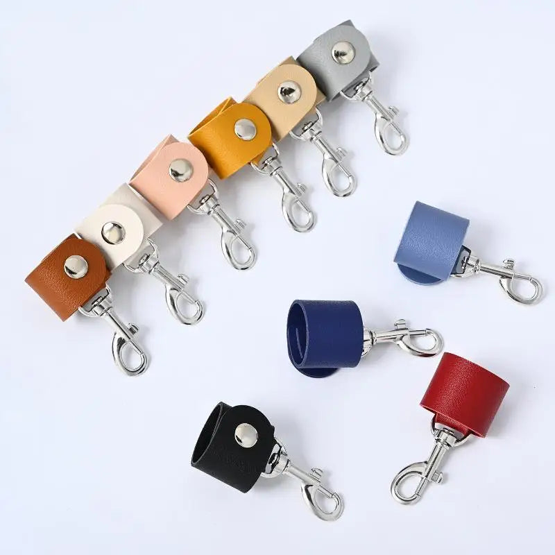 PU Leather Hat Clip with Swivel Hook | Bag & Key Accessory