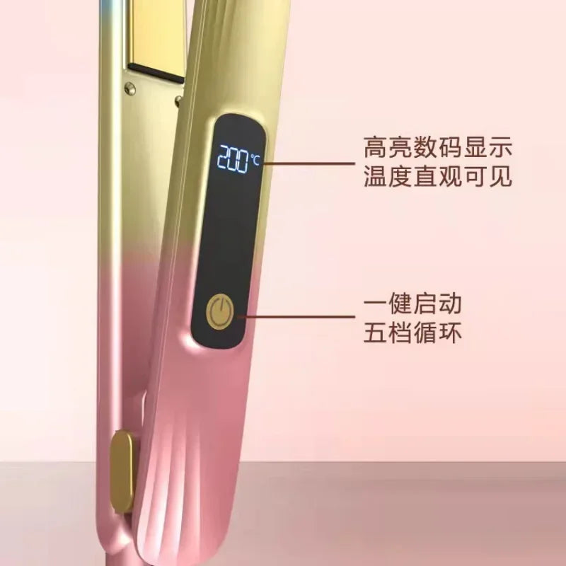 Ceramic 2-in-1 Hair Straightener & Curling Iron | Beard Iron