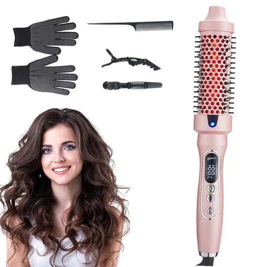 Infrared PTC expandable hair curling iron with dual voltage electric negative ion technology and 6 temperature settings Peaceful Pleasures Health and Wellness