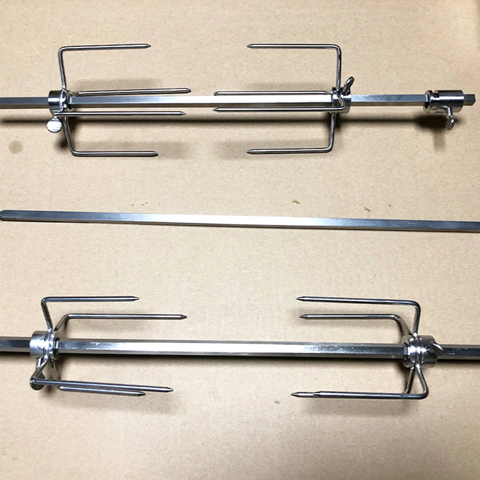 Stainless Steel Grill Rotisserie Forks Durable Food Grade Rotisserie Meat Forks for Indoor and Outdoor BBQ Party Peaceful Pleasures Health and Wellness
