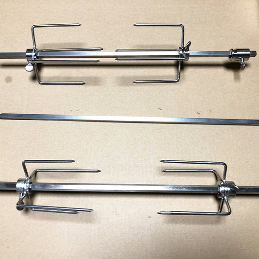 Stainless Steel Grill Rotisserie Forks Durable Food Grade Rotisserie Meat Forks for Indoor and Outdoor BBQ Party Peaceful Pleasures Health and Wellness