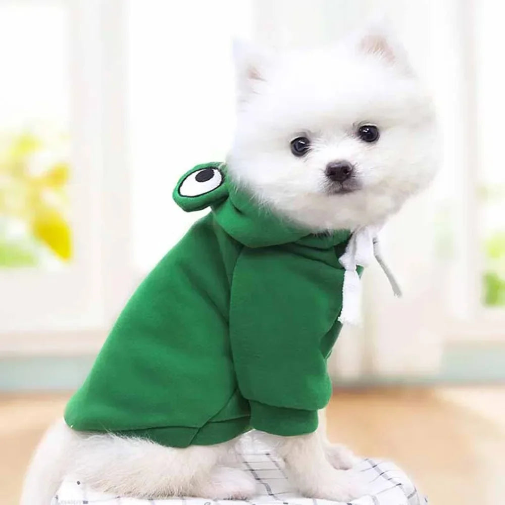 Dogs Clothes Luxury Apparels Accessories Apparel Home Dog´s Sweater Pet Clothing Puppy Frogs Cute Hoodie Outfit Suit Jumper Peaceful Pleasures Health and Wellness